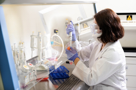 한올바이오파마 연구실 모습. 한올바이오파마.